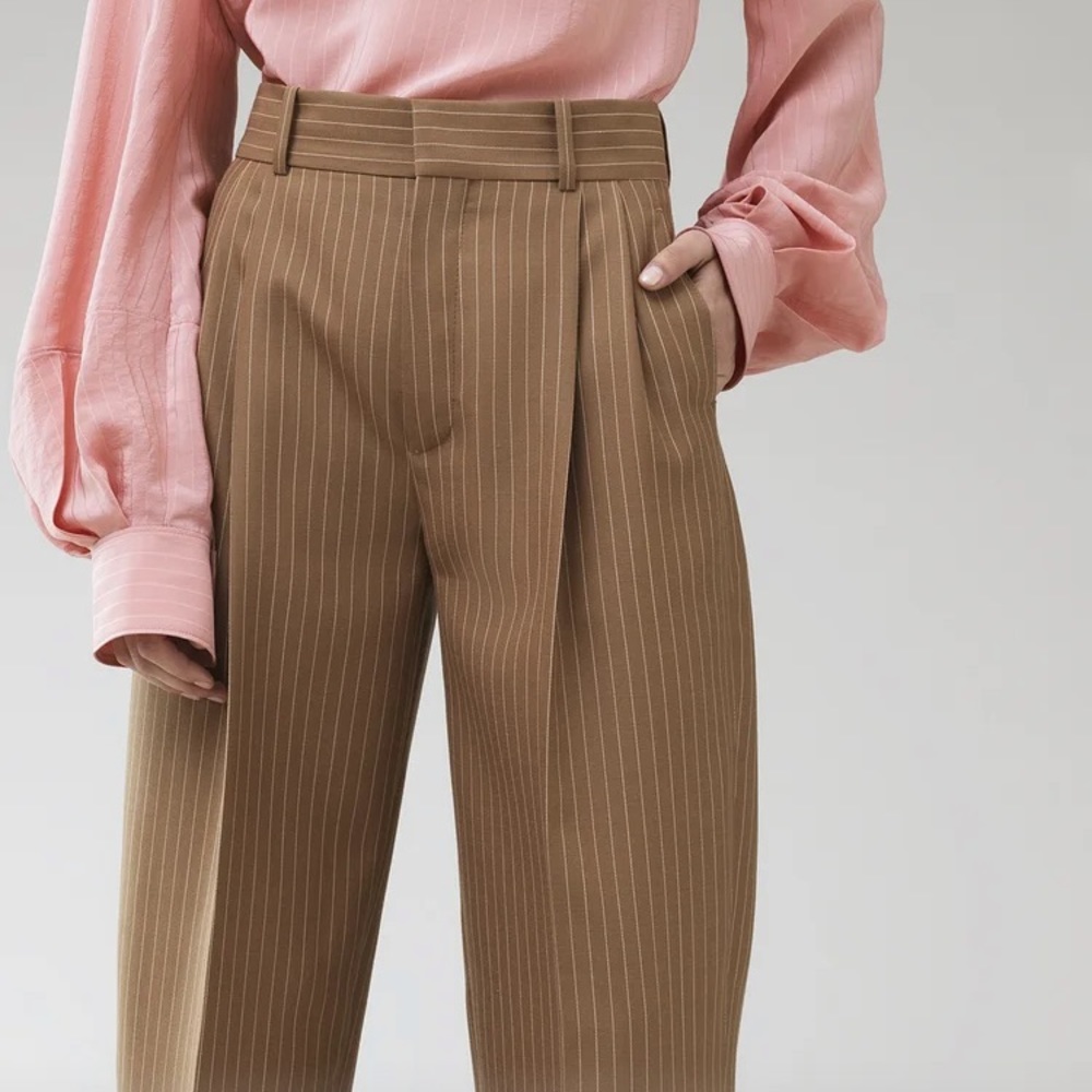 H&M brown wool pants